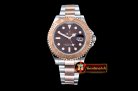 Best Quailty Rolex 2016 YachtMaster Mens RG/SS Brown JF Asia 313