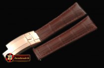 Replica Rolex Brown Croc Strap RG 20/16/ New Insignia Deployant
