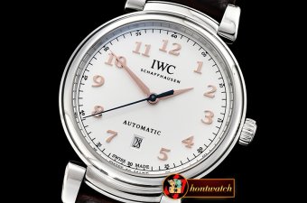 IWC Da Vinci IW356602 SS/LE White TWF Asia 2892