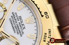 Replica Rolex Daytona 18K YG Wrp YG/LE Wht Stk BP A7750 Mod4130