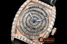 Franck Muller Casablanca Mens Diams Baug. RG/LE Diam Asia 2824