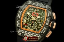 RM035 - Carbon/Rose Gold Flyback PVD/RU Asian 7750 28800