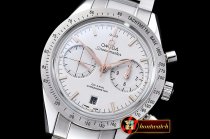 Omega SpeedMaster 57 SS/SS Wht/RG JHF Asia 7750 Mod 9300