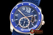 Cartier Calibre De Cartier SS/RG/RU Blue JJF 1:1 Asia 23J Mod