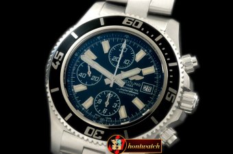 Best Replica Breitling Superocean Abyss 44 SS/SS Blk/Wht A-7750