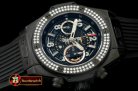 HUB0329A - Big Bang All Black Unico PVD/RU Skeleton Asian 7750