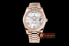 RDD0195F - DayDate 228206 RG/RG White Roman BP Swiss 2836