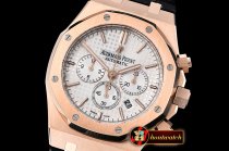 Audemars Piguet Royal Oak Chronograph 26331ST RG/LE Wht/Wht OMF A7750
