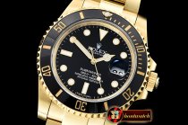 Rolex Submariner 116618LN YG/YG Black KSF Asia 2836