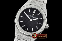 AP0530D - AP Royal Oak 33mm Frosted SS/SS Black JHF V2 Swiss Qtz