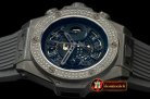 HUB0329C - Big Bang All Black Unico PVD/RU Skeleton Asian 7750