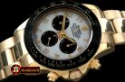 Replica Rolex Daytona 116528 YG/YG White Num A-7750 Sec@6