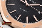 AP0338B - Royal Oak 15450 RG/SS Black AP 3120