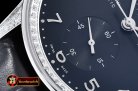 IWC Portuguese Chrono Diam SS/LE Blk/Blk ZF A79350 Mod