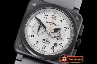Bell & Ross BR03-94 Rafale L.E. Chronograph PVD/RU Grey Asia 7750