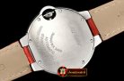 Cartier Balon Bleu Midsize 33mm SS/LE Red MY9015 Mod