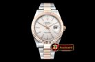Rolex Datejust DJ2 41mm Oyt Flt RG/SS Silv/Stk BP Asia 2813