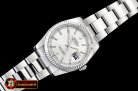 Rolex Datejust Man DJ 36mm Oyst Flt 904L SS/SS Silv Wht/Stk ARF A3135 Mod
