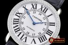 Replica Cartier Ronde Louis Cartier No Date SS/LE Diams White As