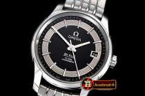 Omega De Ville Men's Co-Axial SS/SS Black/Stick VSF A8500