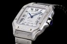 CARTIER SANTOS A8F 35mm MY9015 SS/SS DIAMOND