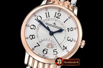 Jaeger Le Coultre Rendez-Vous Day/Night RG/SS White MY9015 Mod