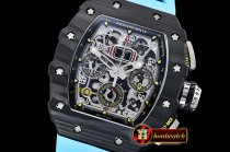 Richard Mille RM011-03 Flyback Chrono FC/RU (Blue) KVF A7750 Mod