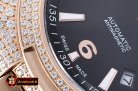 VACH. CONSTANTINE Overseas Ref.47074 Diams RG/RG Black MY8215 Mo