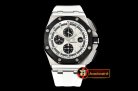 Audemars Piguet RO Offshore Novelty Cer SS/RU White/Black JF A7750 Mod