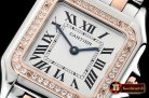 Cartier Panthere Secrete De Ladies Dia RG/SS Wht BVF Swiss Qtz