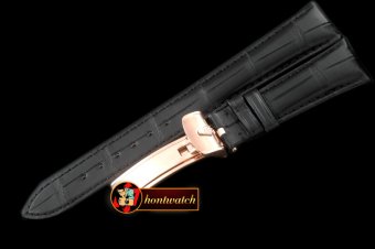 Replica Rolex Black Croc Strap RG 20/16/ New Insignia Buckle