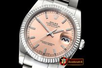 Rolex Datejust DJ 36mm Oyst Flt 904L SS/SS Rose Stick ARF A3135 Mod