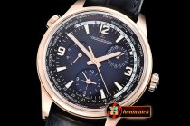 Jaeger Le Coultre Polaris Geographic WT LE RG/LE Blue Miyota 9015 Mod
