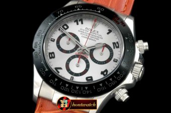 Replica Rolex Daytona 116519 SS/CER/LE White Num A-7750 Sec@6