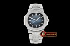 Patek Philippe Nautilus Mens 40mm Diams SS/SS Blue Sticks MY9015 Mod