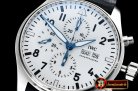IWC Pilot Chrono "150 Years" 377725 SS/LE White ZF A7750