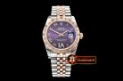 Rolex Datejust Midsize 31mm Diam Bez RG/SS Purple Diam BP A2836