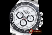 Rolex Daytona 116500LN Cer Bez SS/SS Wht JF A23J Mod 4130