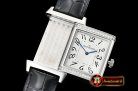 Jaeger Le Coultre JL Reverso Mens Diams SS/LE White/Num MY8215 Mod