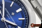 VACH. CONSTANTINE Overseas Chronograph SS/SS Blue Asia 7750 Mod 5200