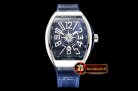 Franck Muller Vanguard Mens V45 SS/LE/RU Blue ABF Asia 2824