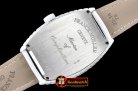 Franck Muller Crazy Hours Jumbo Wht/Blk CER/LE Iron Croco A2813