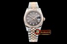 Rolex DateJust 36mm Jub Flt 904L RG/SS Grey/Stk GMF A2836