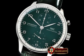 IWC Portuguese Chrono "150 Years" SS/LE Green YLF A7750