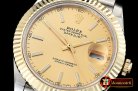 Rolex Datejust II 41mm Jub Flt Wrap YG/SS Gold Stick BP A2836