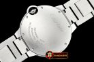 Cartier Balon Bleu Midsize 36mm SS/SS White/Rmn Num Swiss Qtz