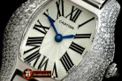 CAR0337A - Tortue De Cartier SS/SS White Swiss Quartz