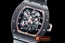 Replica Richard Mille RM055 Black Bubba Watson Black Cer Rose CE