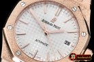 Audemars Piguet AP Royal Oak 37mm Frosted RG/RG White JHF MY9015