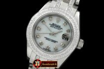 Replica Rolex Masterpiecem 2-Diam Bez SS MOP Wht/Diam S-2671